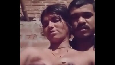 Desi village wife boobs pressed hardly
