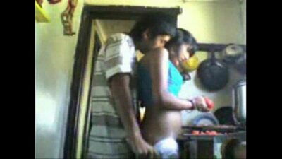 Desi sister fucked anal while preparing food in kitchen