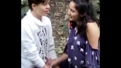 sexy Indian college xxx beauty outdoor fuck with foreign guy
